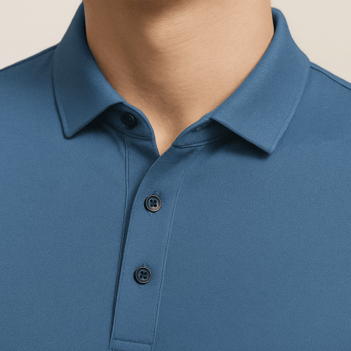 Camisa Polo Masculina em Seda Gelo Fiorinni Realeza
