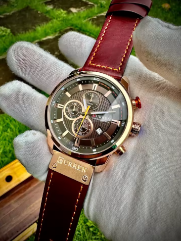 Relógio de Couro Masculino Dominus - Cronógrafo