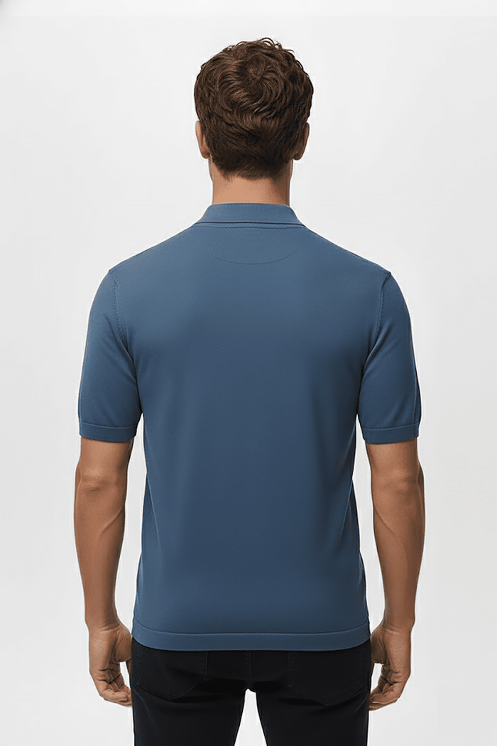Camisa Polo Masculina em Seda Gelo Fiorinni Realeza