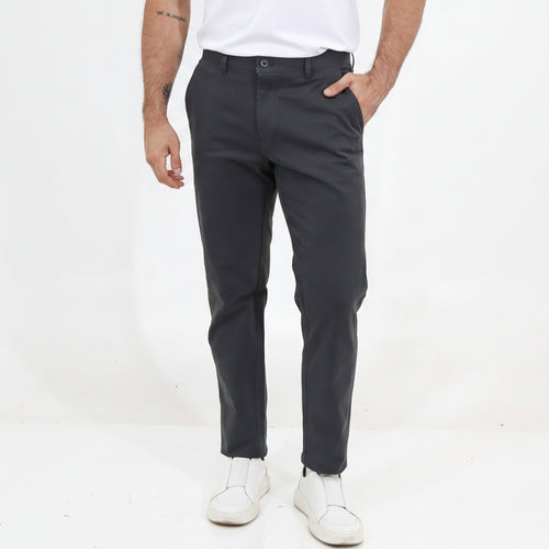 Calca sarja masculina preta em algodao egipcio, estilo premium moderno e confortavel para o dia a dia